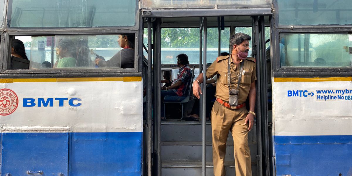 A BMTC bus. (iStock) Bengaluru bus