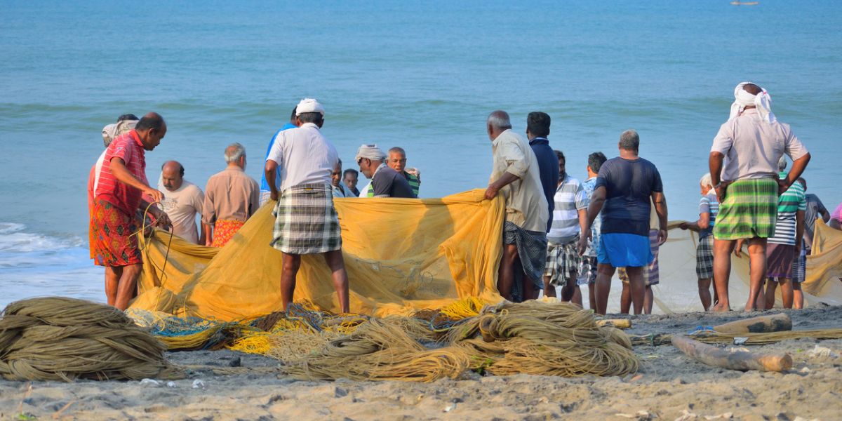 A group of fishermen in Varkala, Kerala. (iStock) A group of fishermen in Varkala, Kerala. (iStock)