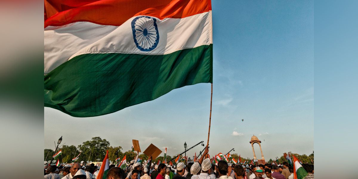 A people’s protest in India. (iStock) decentralisation in democracy