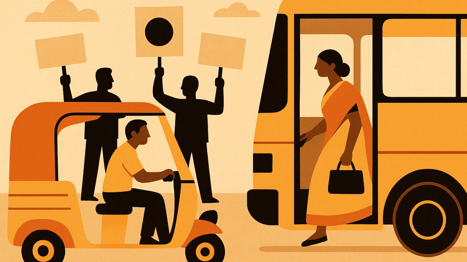 AP's free bus scheme gives rise to concerns among auto drivers