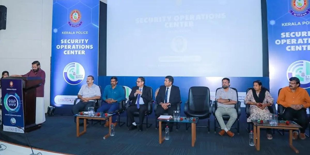 Inauguration of the Security Operations Center of the Kerala Police Cyber Division in March.