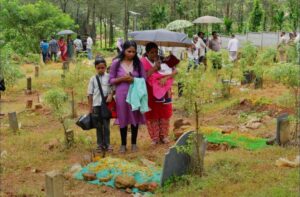 Kin of the victims at Puthumala Hridaya Bhoomi.