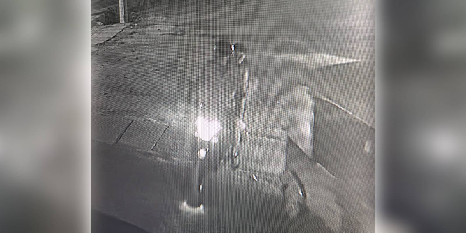 CCTV footage of the boy riding pillion on a bike with one of the accused