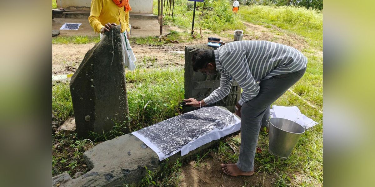 One of the inscriptions uncovered by the ASI.