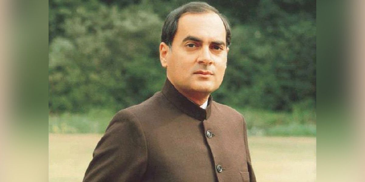 Rajiv Gandhi. (Congress)