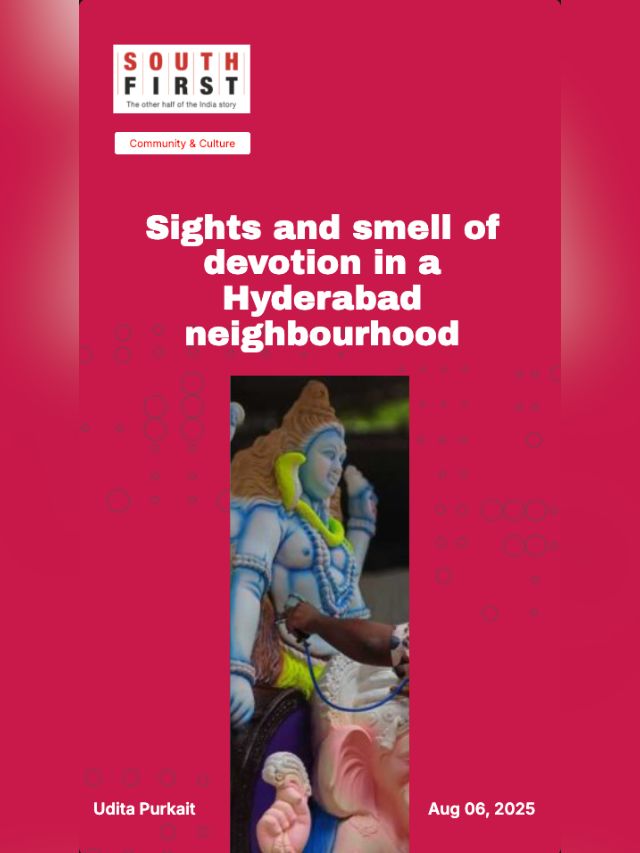 Sights and smell of devotion in a Hyderabad neighbourhood