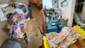 All the furniture and documents lost due to flooding at Lalitha's home