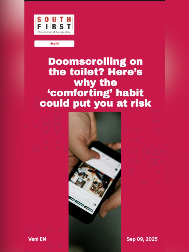 Doomscrolling on the toilet? Here’s why the ‘comforting’ habit could put you at risk