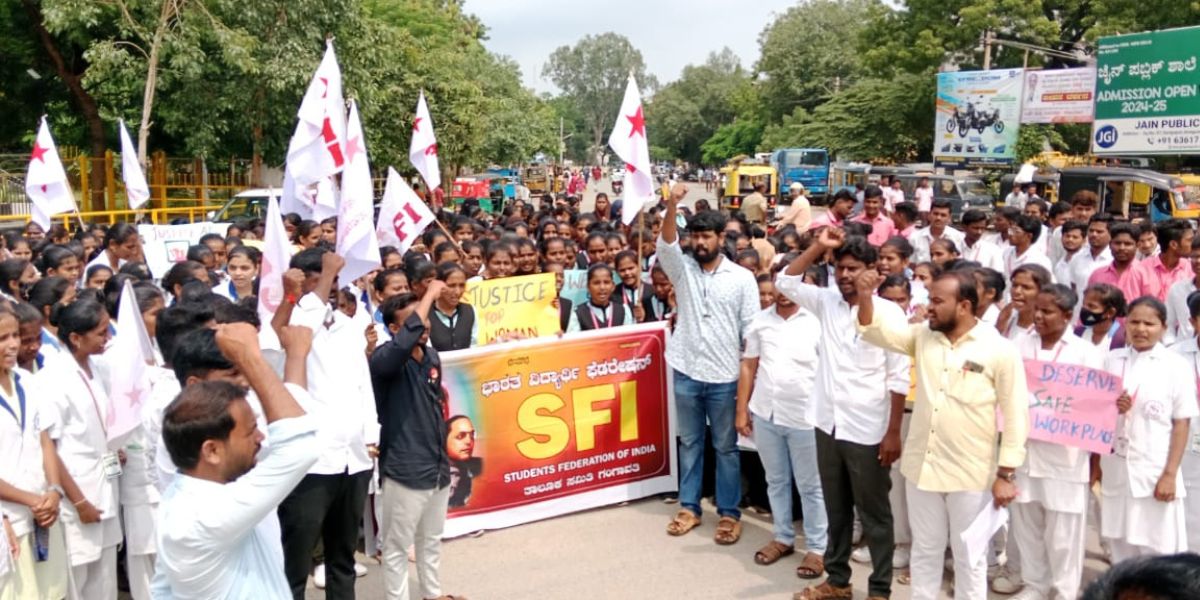 File photo of a student protest in Karnataka. File photo of a student protest in Karnataka.