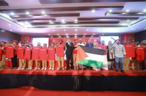 From the solidarity session with Palestine and Cuba at the 25th Congress of the CPI at Chandigarh on 25 September.