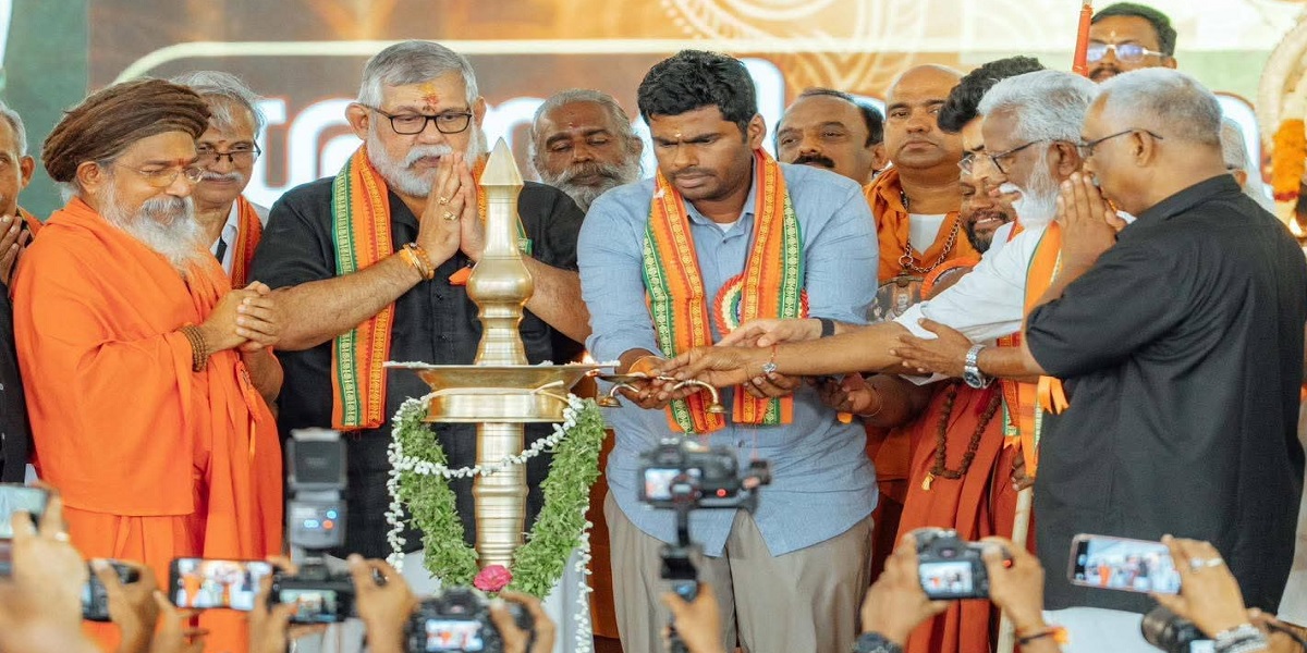 Former Tamil Nadu BJP president K. Annamalai inaugurated the Sabarimala Samrakshana Sangamam held in Pandalam