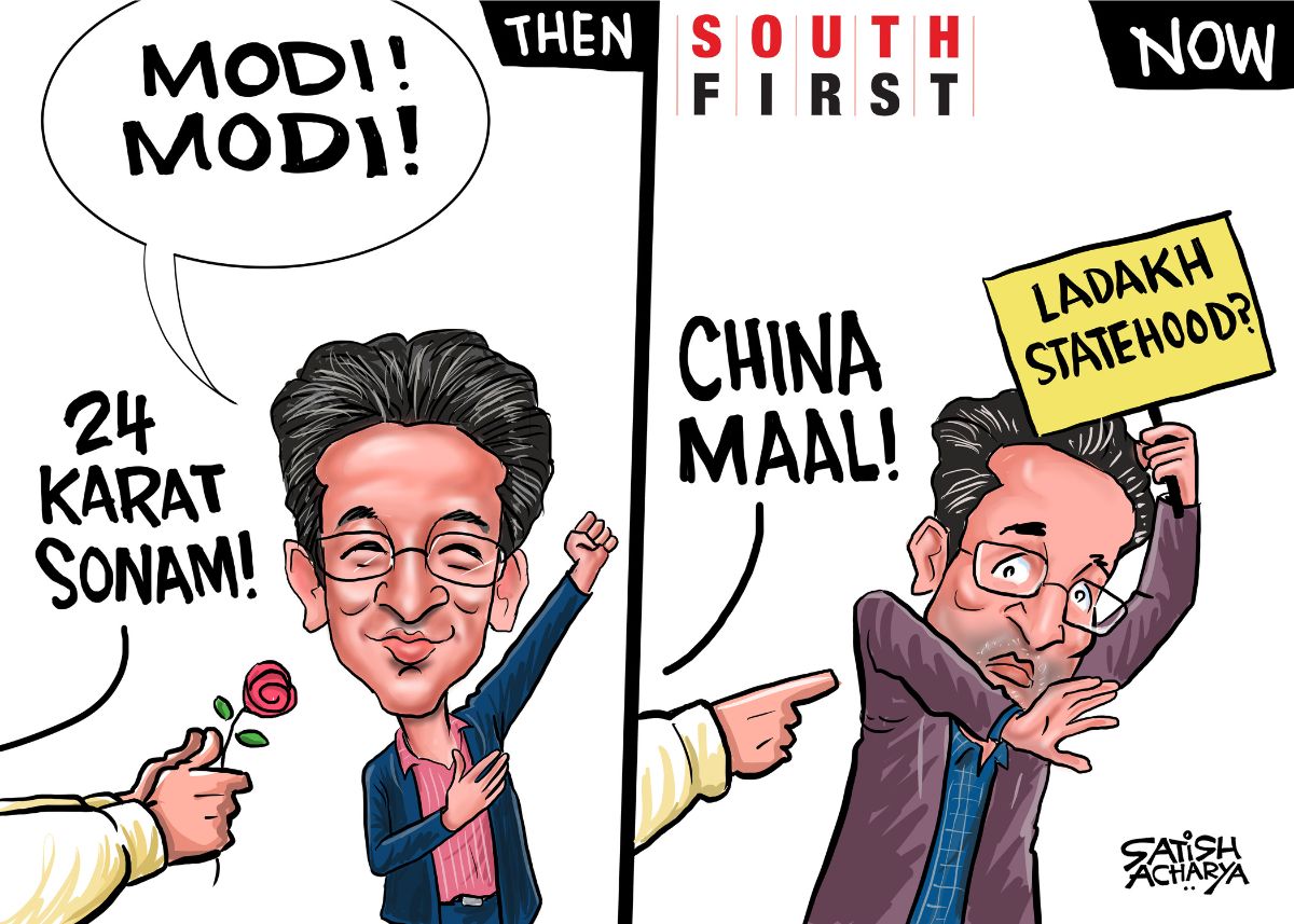 Sonam Wangchuck, once a darling of right wing for supporting UT status for Ladakh, now deemed Anti-national over protests.