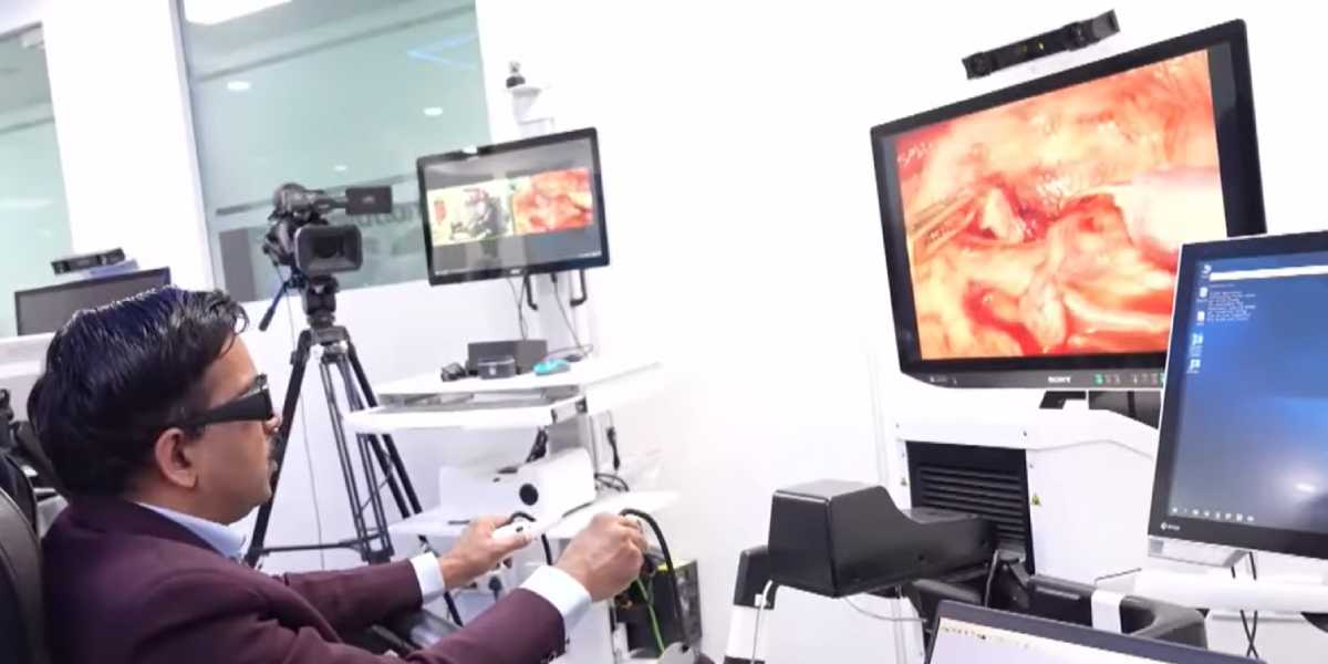 Telesurgery performed on a 16-month-old.