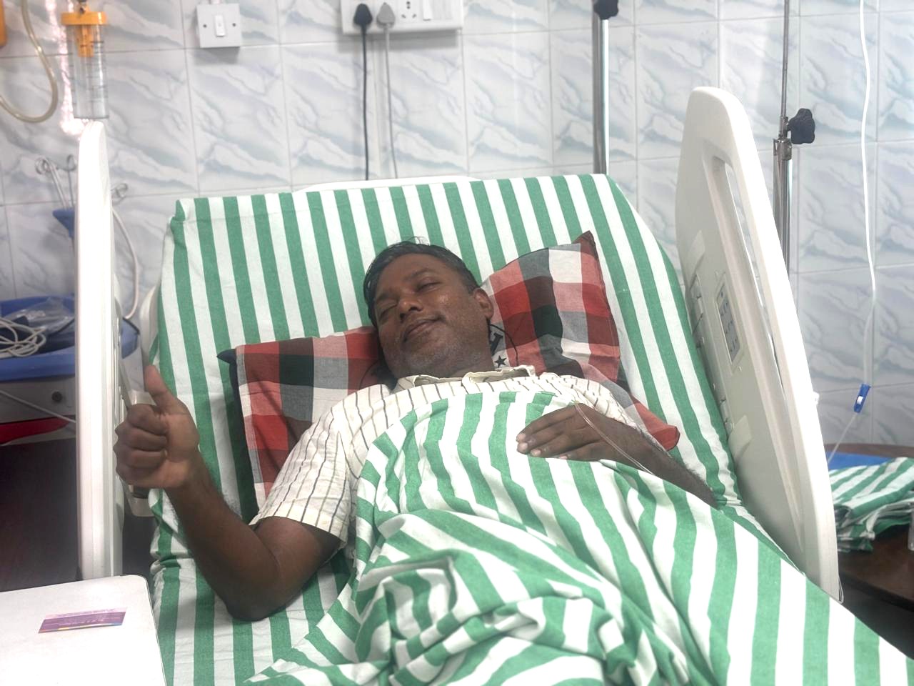 Sasikanth Senthil was shifted to a hospital on Sunday.