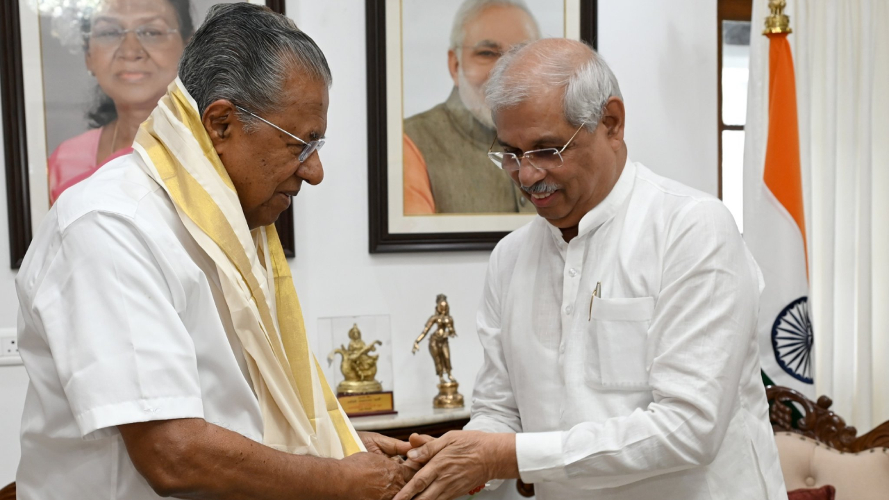 Kerala Governor Rajendra Arlekar and Chief Minister Pinarayi Vijayan Kerala Governor Rajendra Arlekar and Chief Minister Pinarayi Vijayan. Credit: x.com/rajendraarlekar