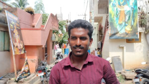 Sagar said the stones flew in from the mosque and a nearby scrapyard.