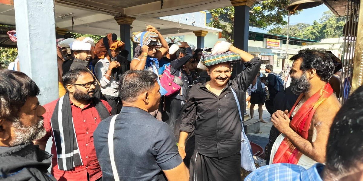 V.D Satheesan in Sabarimala
