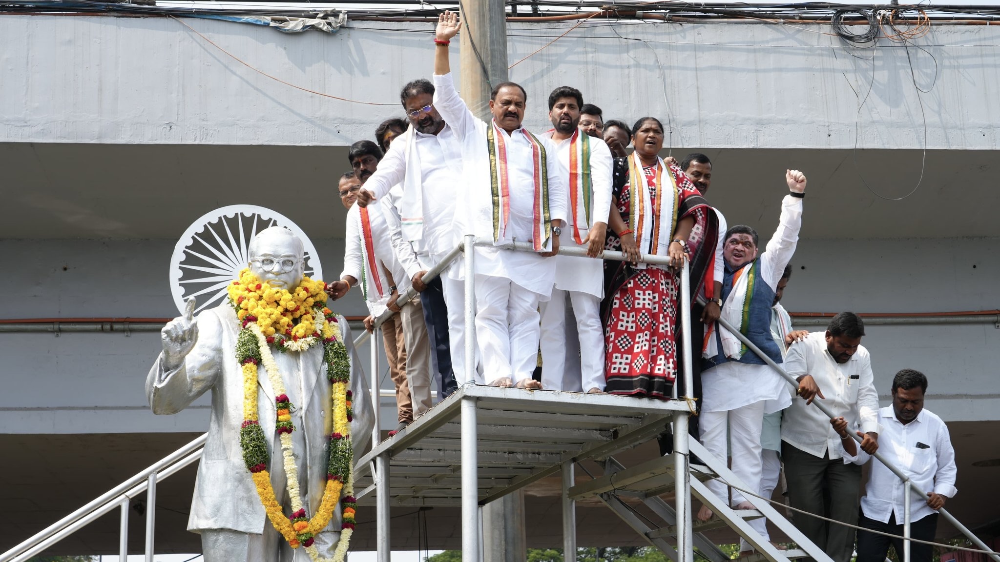 Ministers of the ruling Congress themselves, along with opposition leaders, took part in the bandh.