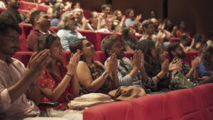 Theatre gets a captured audience for 60 minutes, who's going through a story, who's feeling feelings, who's travelling this journey.