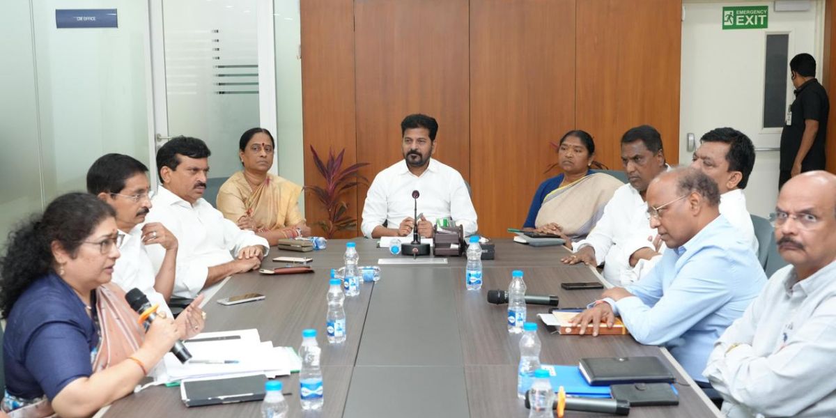 Chief Minister Revanth Reddy and other ministers during a meeting. (X) Chief Minister Revanth Reddy and other ministers during a meeting. (X)