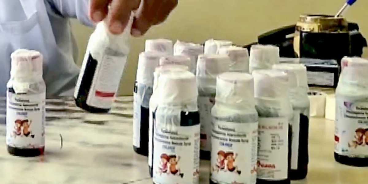 Laboratory analysis confirmed that Batch No. SR-13 contained 48.6 percent w/v of diethylene glycol, nearly 500 times above the permissible limit.