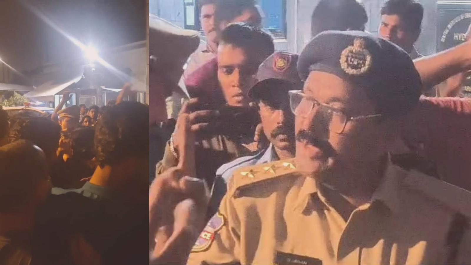 A student accused the police and security personnel of being biased towards ABVP