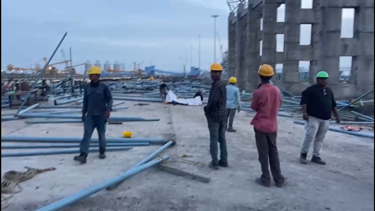 Ennore Thermal Power Project scaffolding collapse