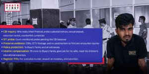 Six demands raised by the fact-finding team.