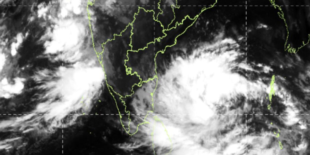 The satellite view of Montha cyclone on early hours of 26 October. (IMD) The satellite view of Montha cyclone on early hours of 26 October. (IMD)