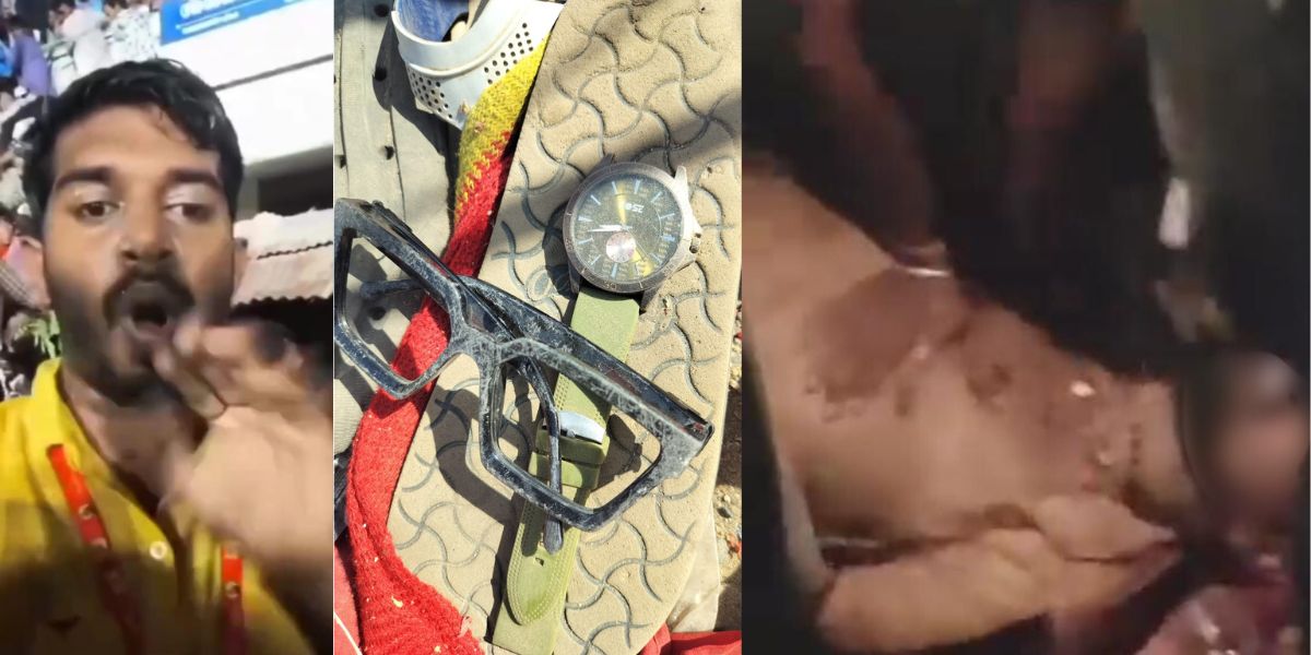 Visuals from the stampede. Visuals from the stampede in Karur.