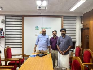 Team Bakwa with Industries Minister P Rajeev
