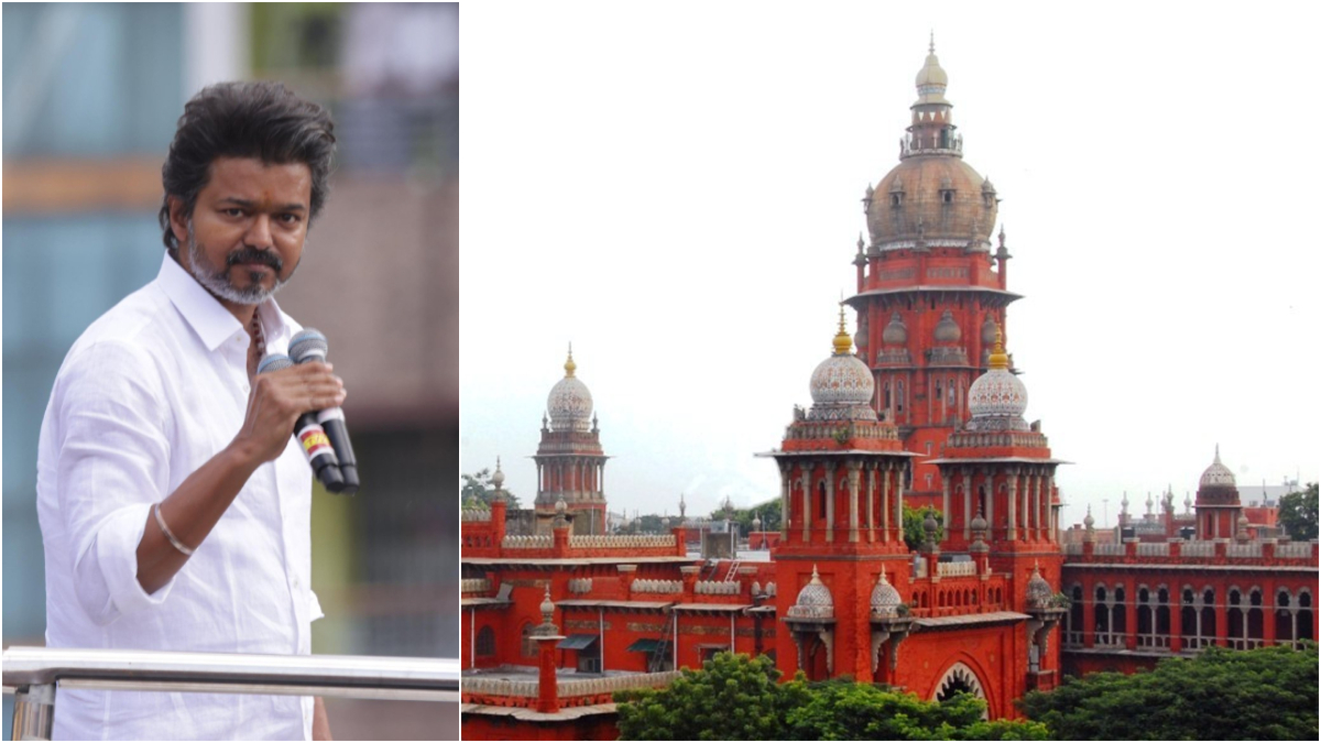 ‘Leader abandoned spot’: Madras HC pulls up TVK’s Vijay, calls out lack of remorse, questions police TVK chief Vijay is caught in the Karur stampede storm. Credit: x.com/TVKHQITWingOffl, Wikimedia Commons