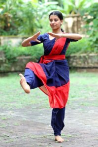 Sabri during Kathakali practice.