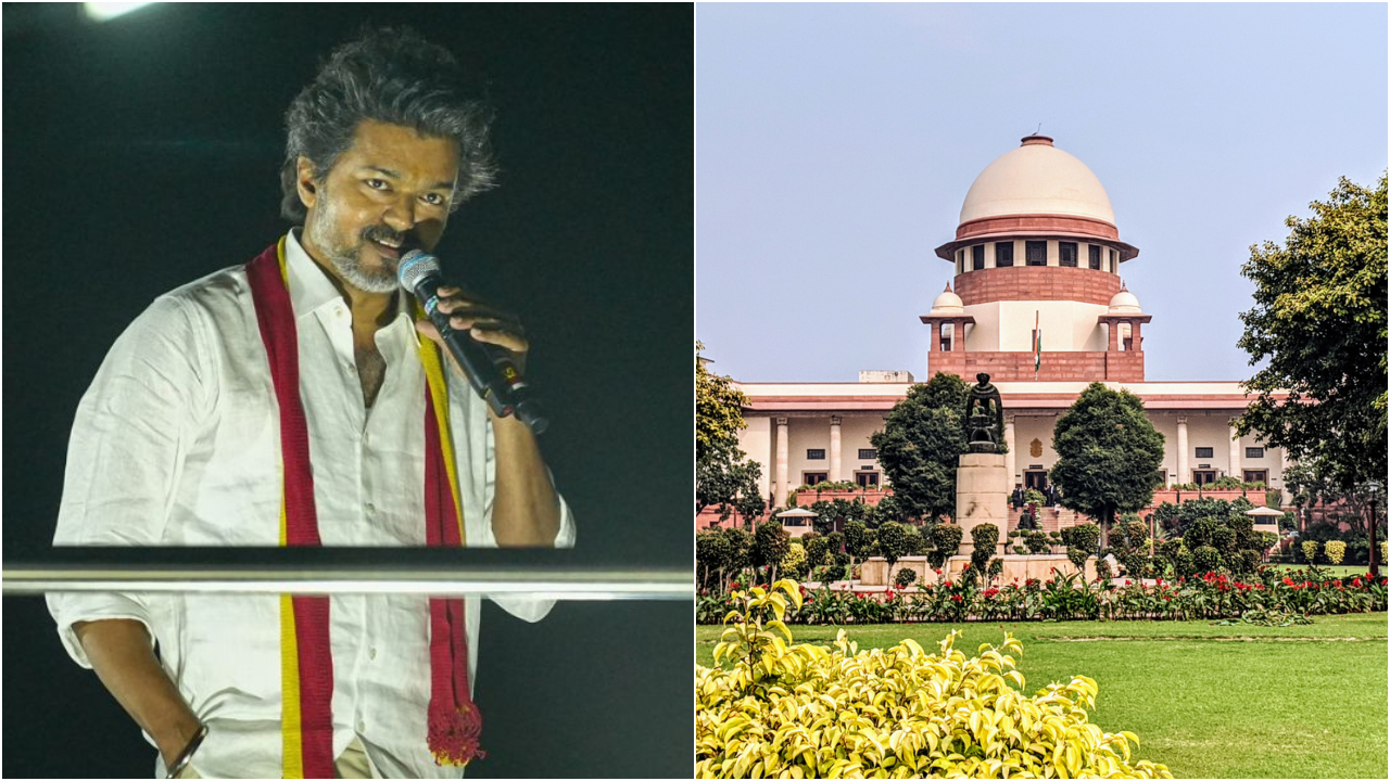 TVK seeks CBI probe into Karur stampede in Supreme Court petition Vijay's party TVK is embroiled in the Karur stampede saga. Credit: x.com/TVKHQITWingOffl, iStock