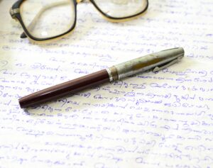 Kottayam Pushpanath's original manuscript