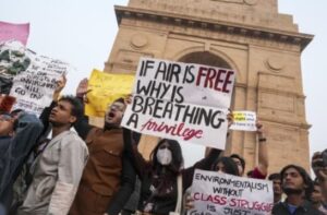 From the protest where students were detained.