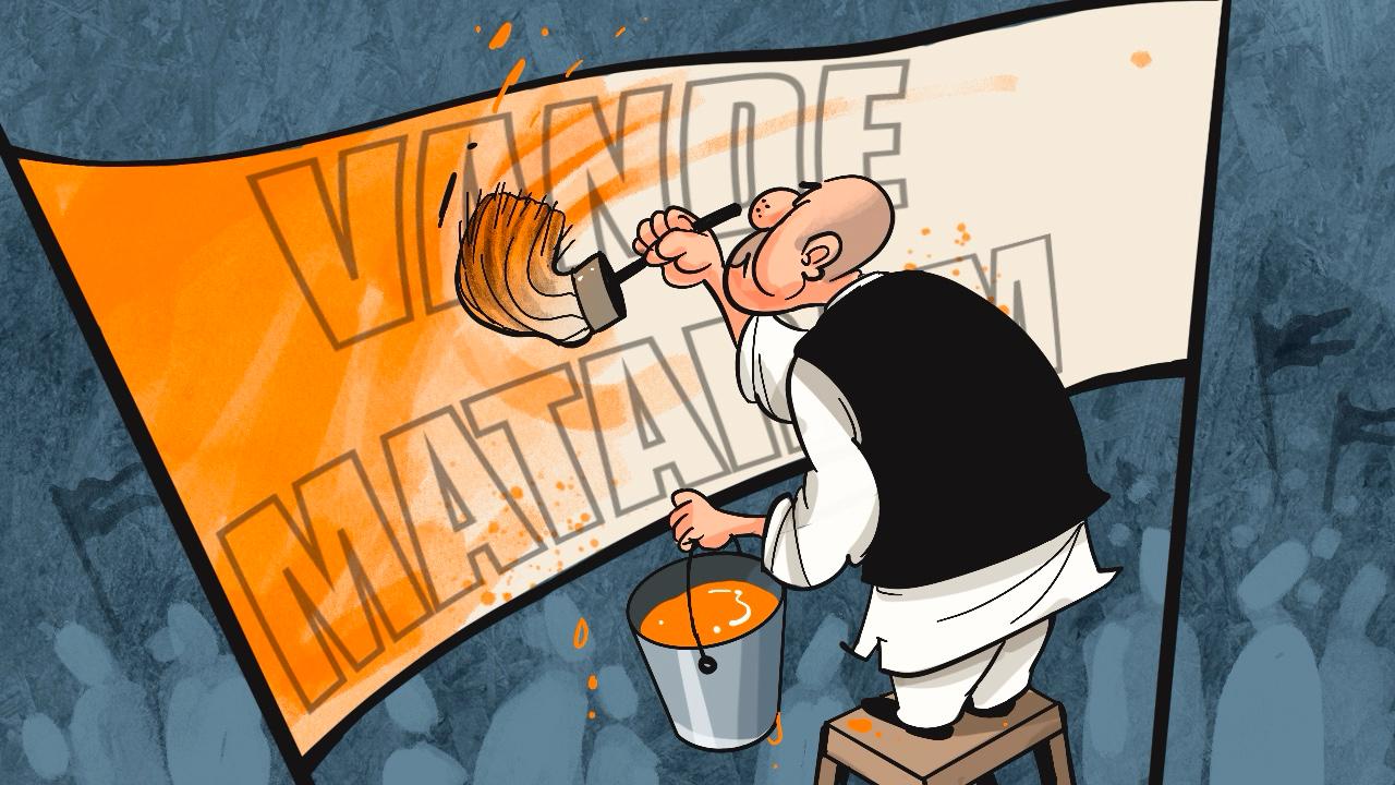 BJP-led governments in Maharashtra and Uttar Pradesh announced that singing Vande Mataram would be made mandatory in all educational institutions—an act that converts a cultural symbol into an instrument of ideological conformity.