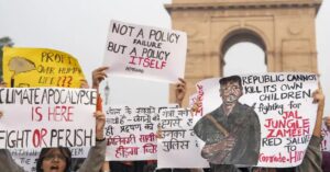 The slogans referencing Madvi Hidma were spontaneous.