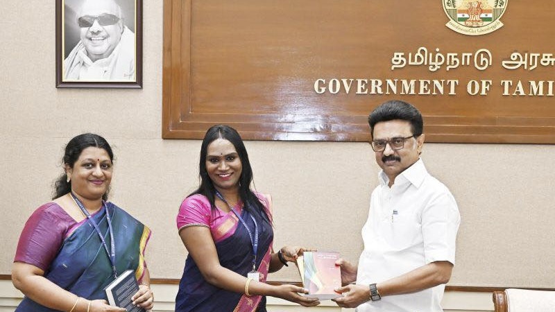 Dr N Jency with Chief Minister MK Stalin.