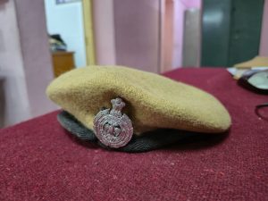 Women constables wear the khaki beret, which will soon be replaced with the navy-blue peak cap.