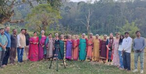 Cast and crew of 'Ummathat – The Rhythm of Kodava'. 