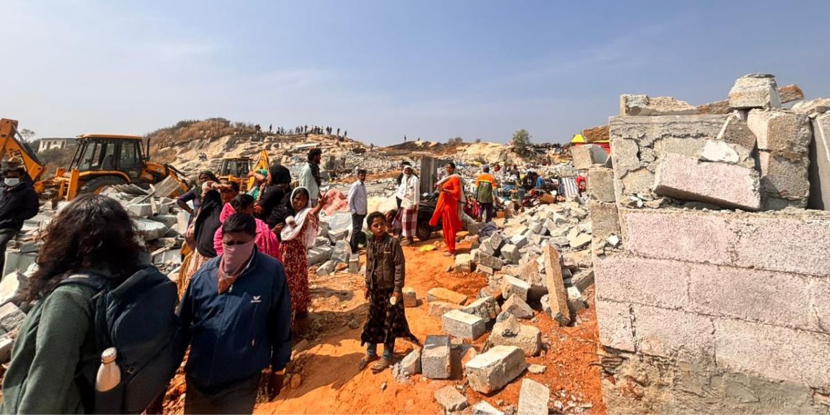 Ground report: Over 300 families rendered homeless after GBA eviction in Karnataka’s Yelahanka