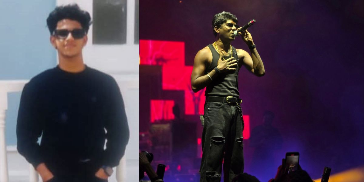 Sivanand (left) lost his life after being hit by a train while escaping the crowd during Vedan's concert.