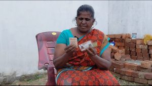 Stella Mary, a Manjolai Resident.