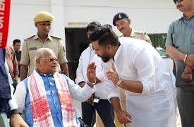 Subish with Jitan Ram Manjhi