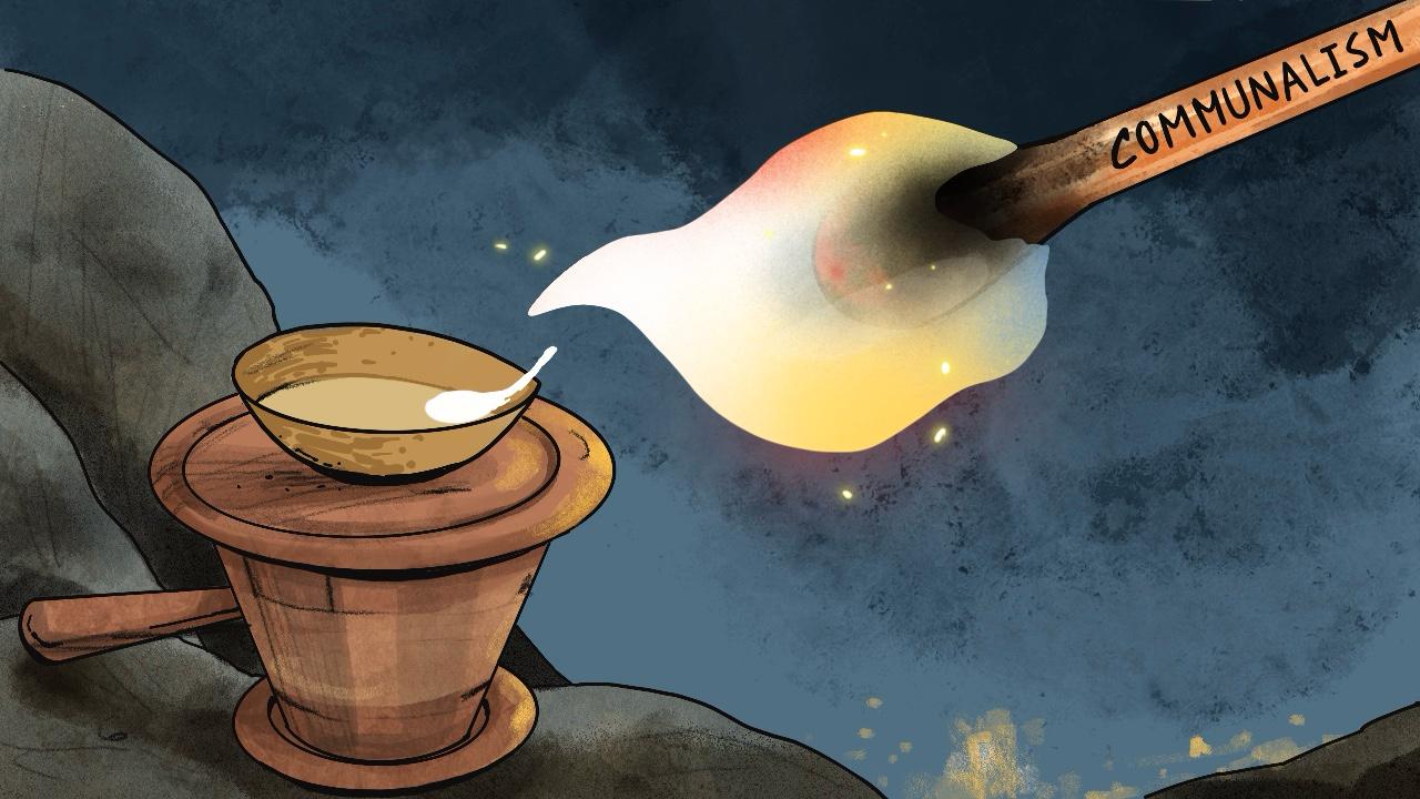 Certain religious fundamentalists and divisive groups have begun insisting that the lamp must instead be lit on a boundary stone located near a Dargah.