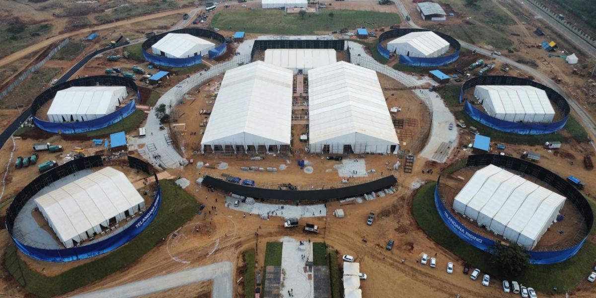 The venue of Telangana Rising Global Summit.