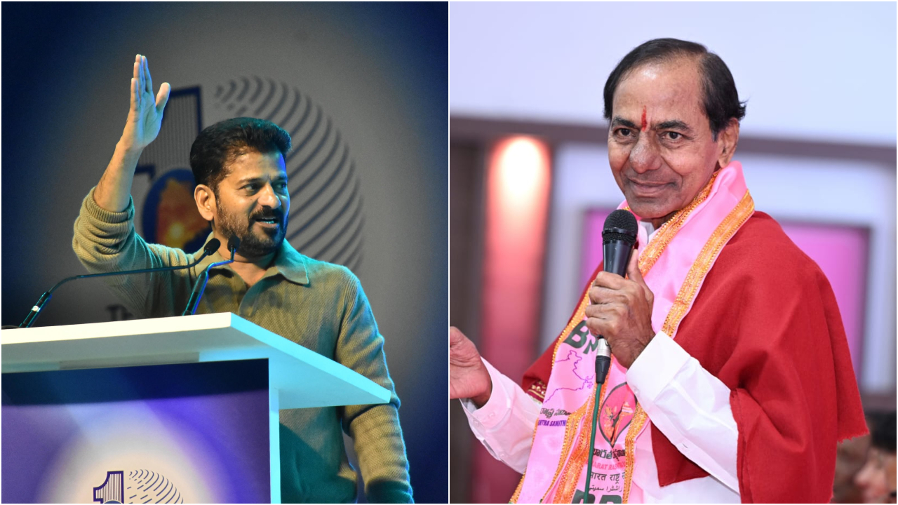 Revanth Reddy has reportedly directed ministers to build a comprehensive case focusing on what he terms BRS’s mismanagement of river waters, anchored in the "flawed ad hoc agreement.". Credit: x.com/revanth_anumula, x.com/BRSparty