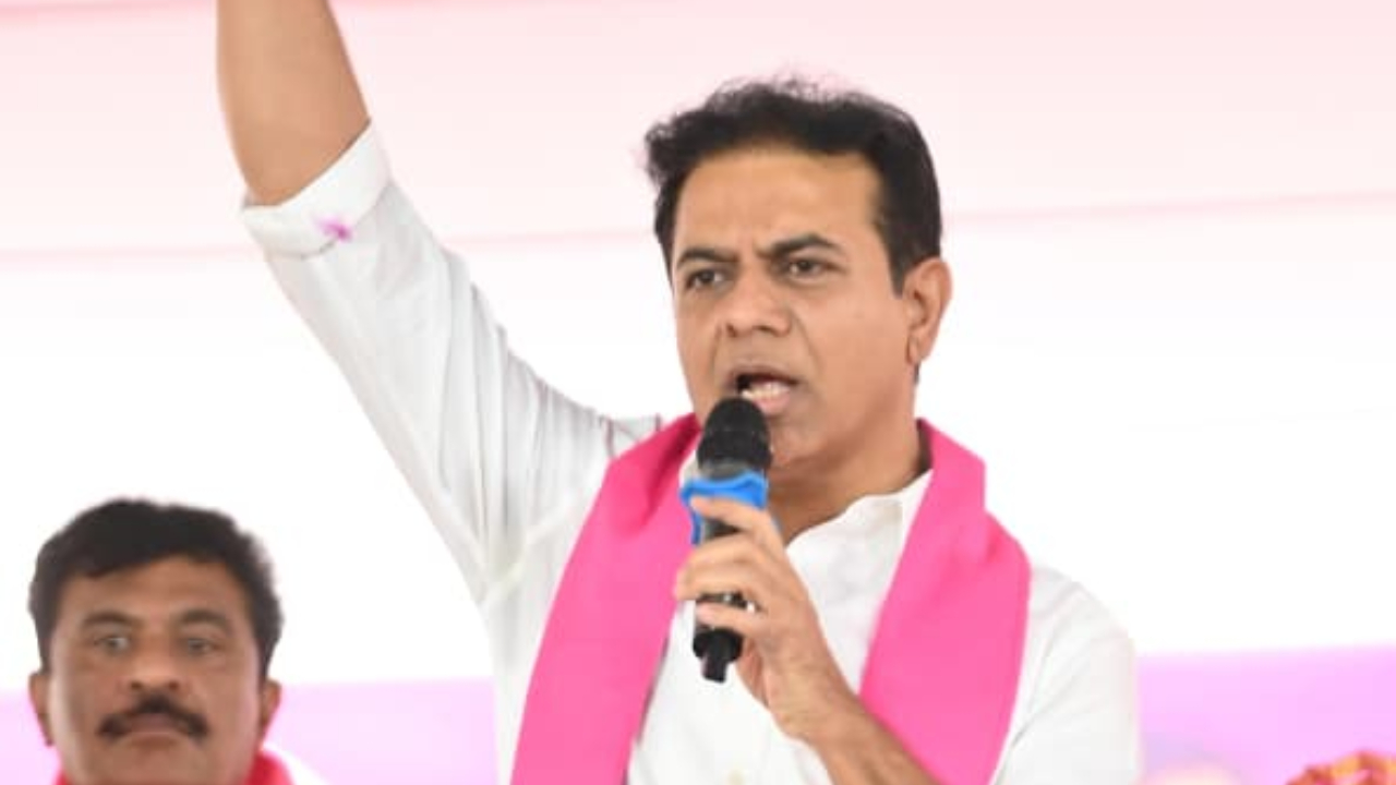 BRS working president KT Rama Rao. Credit: x.com/BRSparty