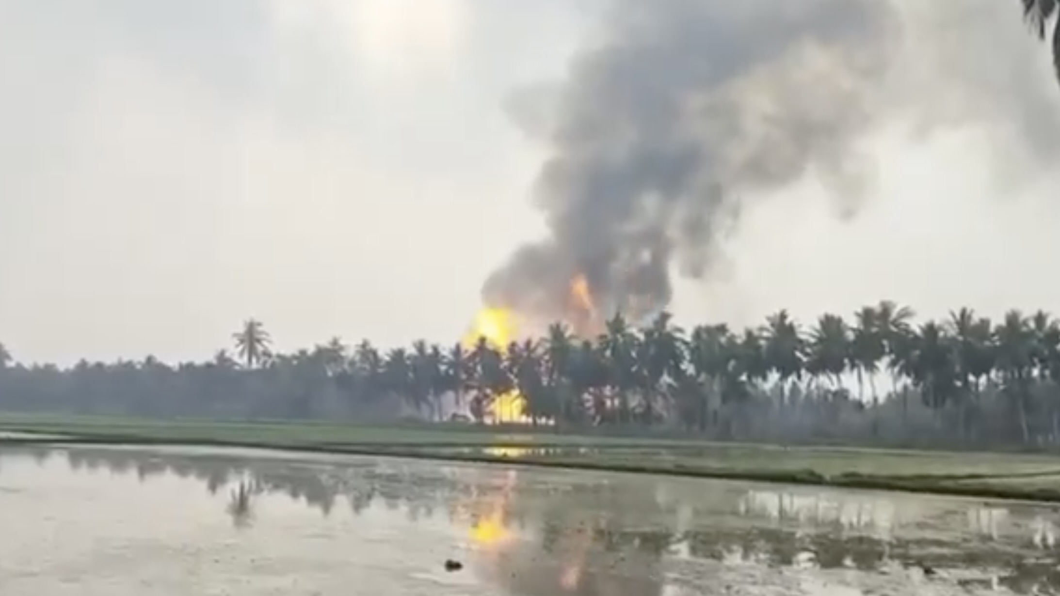 Gas leak triggers major fire at ONGC site in Andhra’s Konaseema; no casualties reported